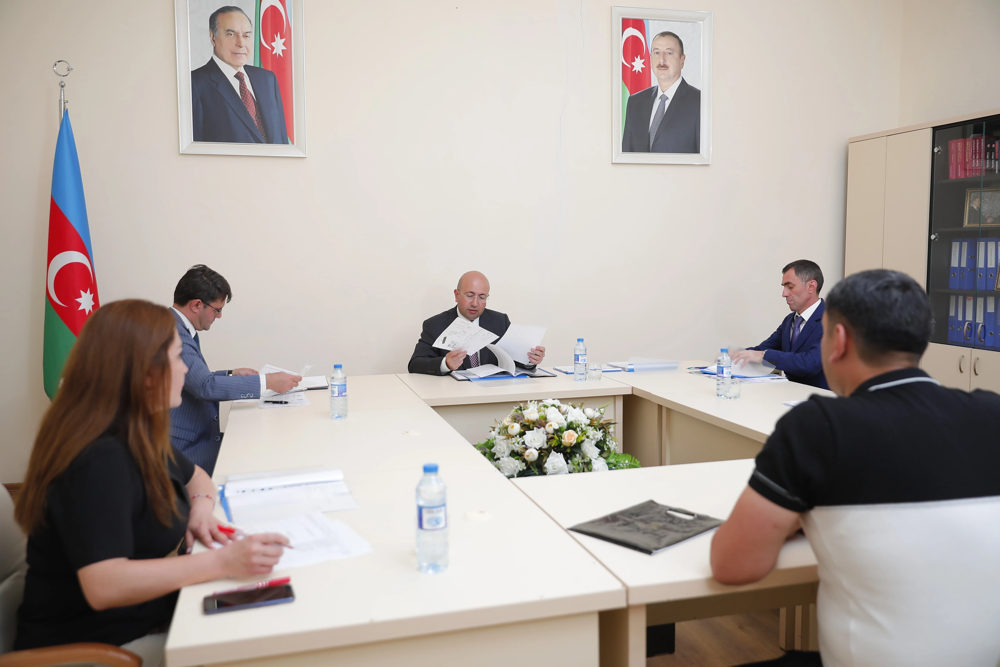 The chairman of the State Urban Planning and Architecture Committee received the citizens in the city of Khachmaz