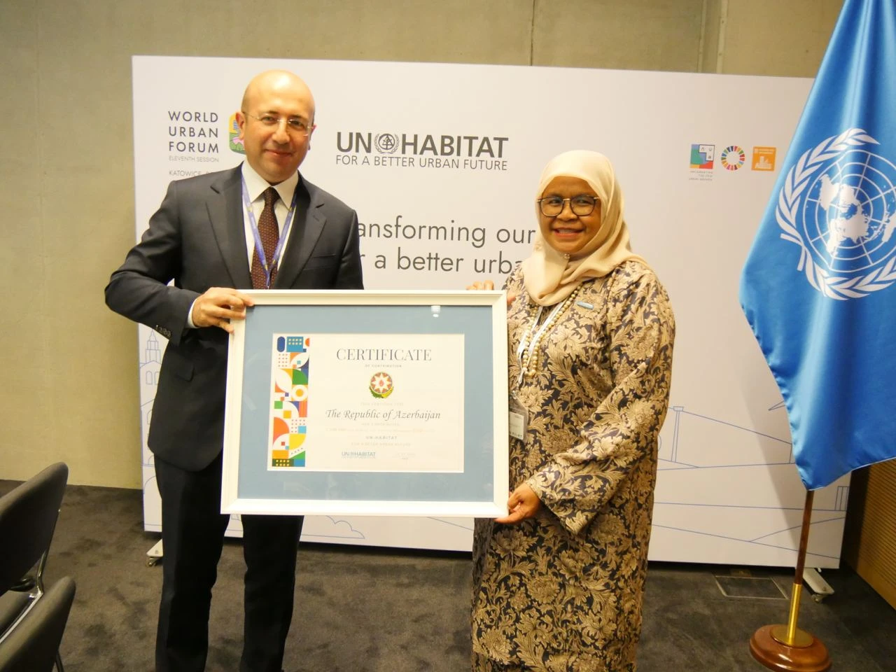 Azerbaijani delegation mulls issues of co-op with UN-Habitat