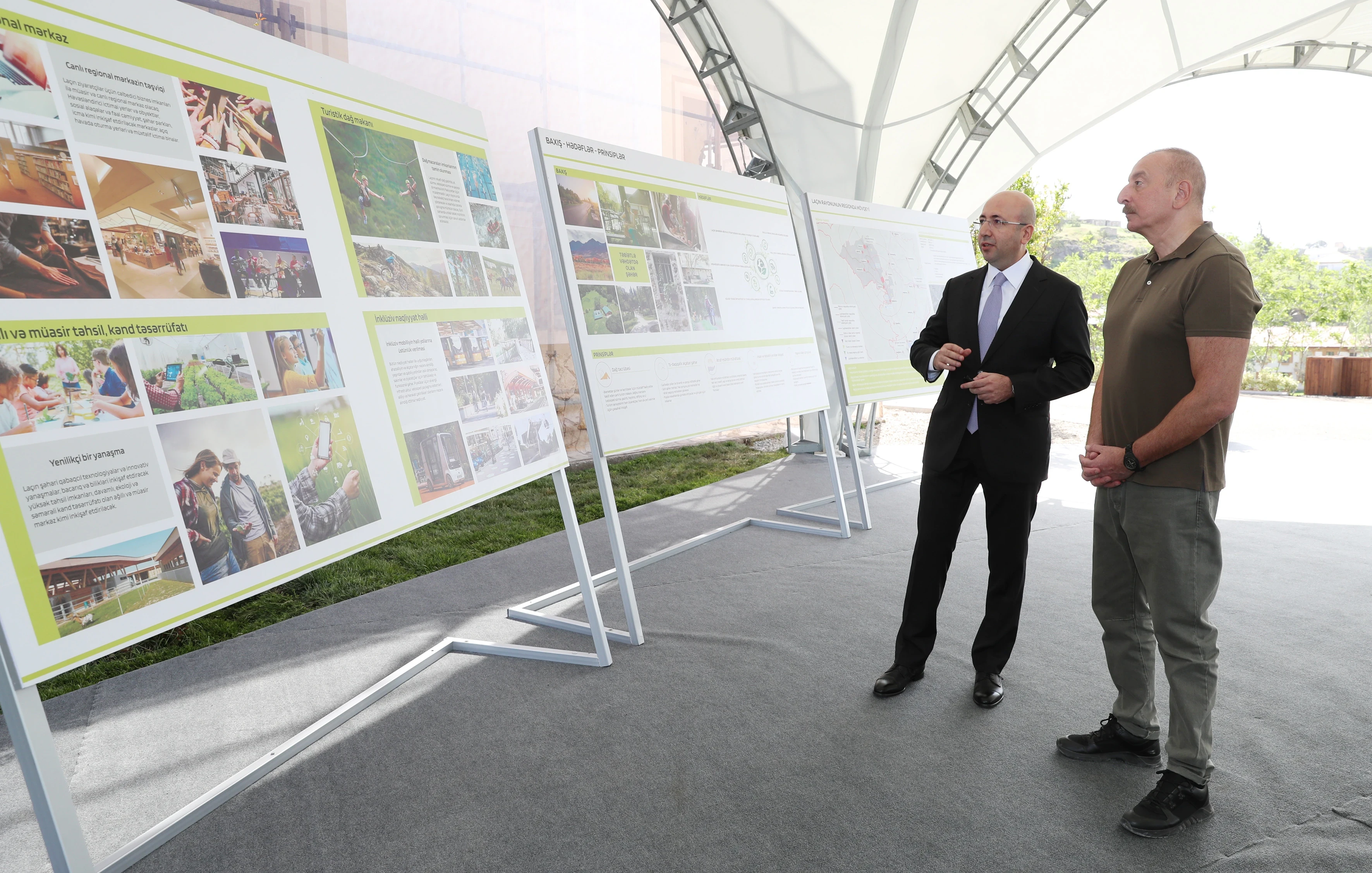 The Master Plan of the Lachyn city was presented to President Ilham Aliyev
