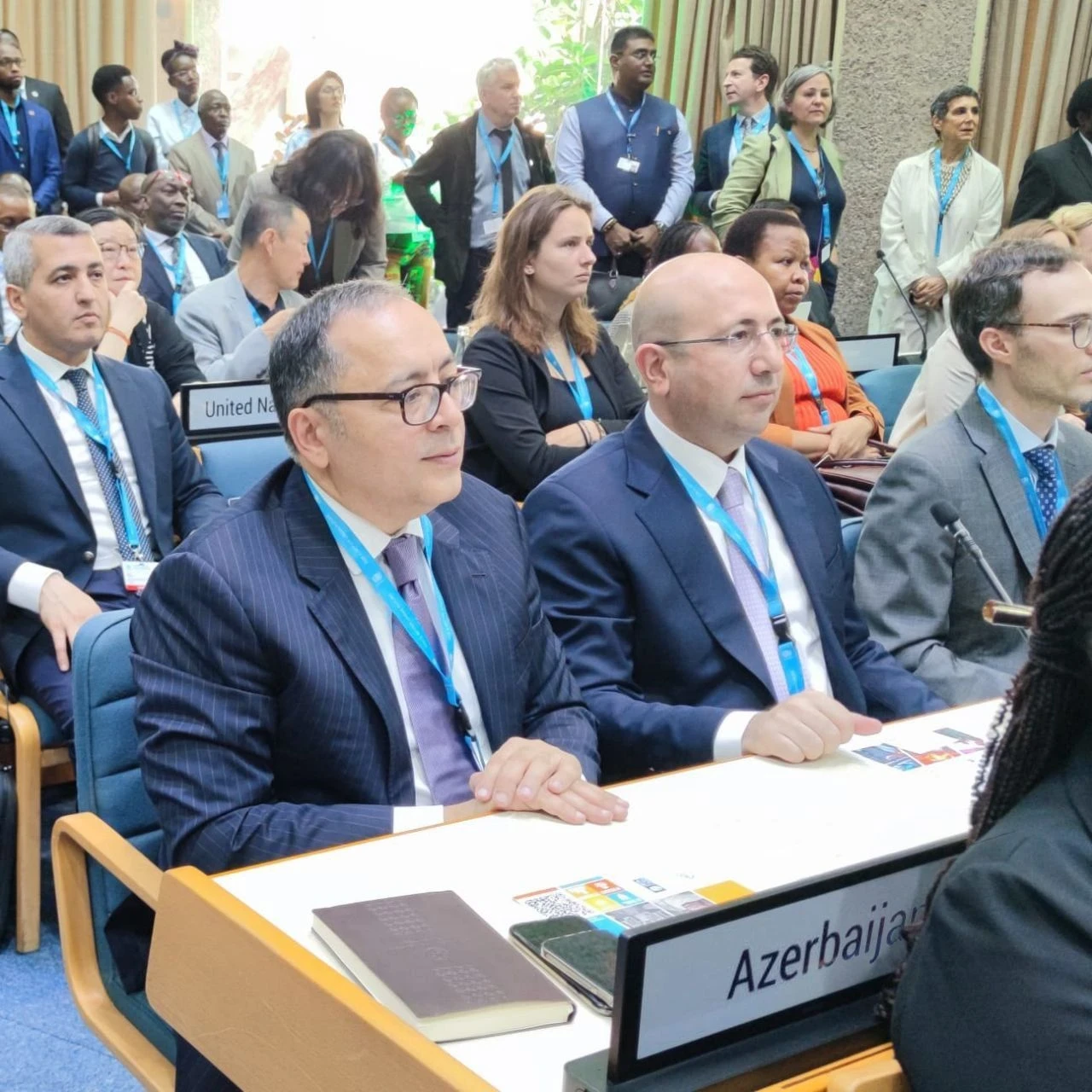 The delegation of the Republic of Azerbaijan attends the 2nd session of the UN Habitat Assembly