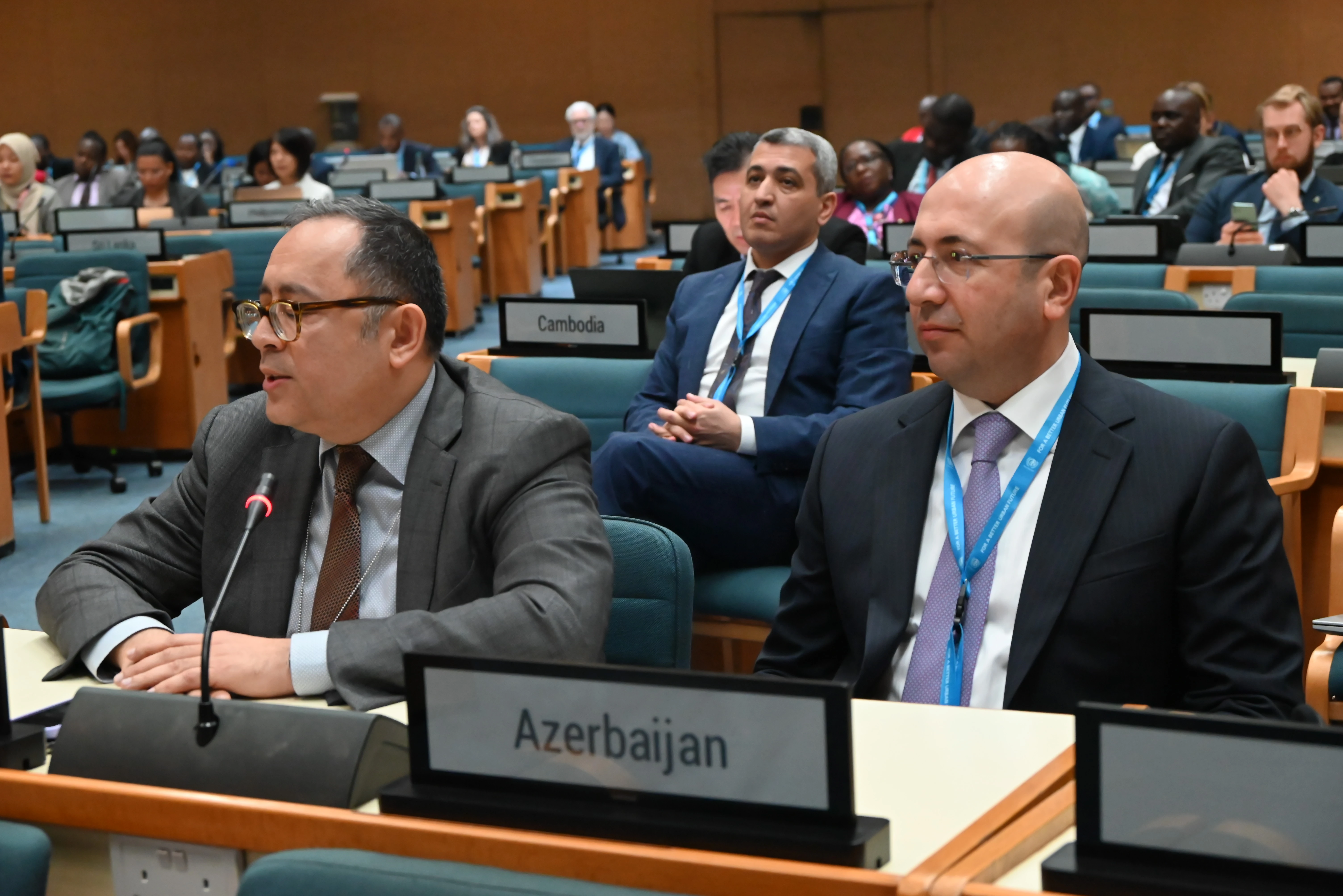 The delegation of Azerbaijan participates in the third session of the UN-Habitat’s Executive Board.