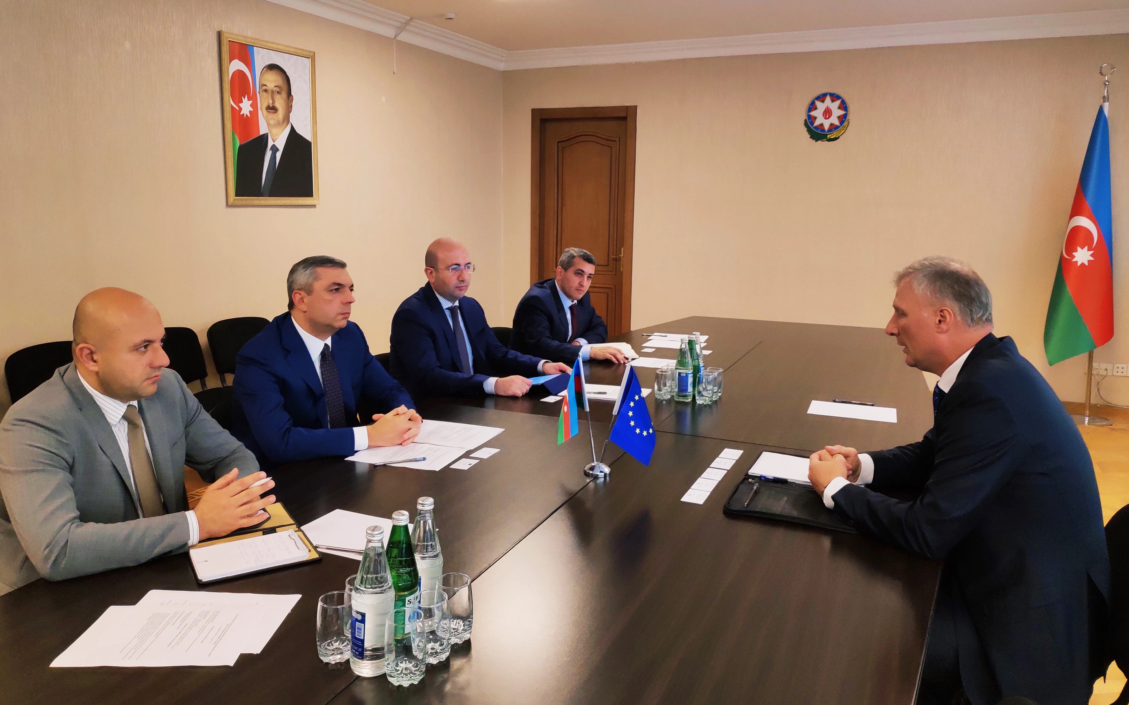 Chairman of the Committee Samir Nuriyev meets the head of the EU Delegation to Azerbaijan
