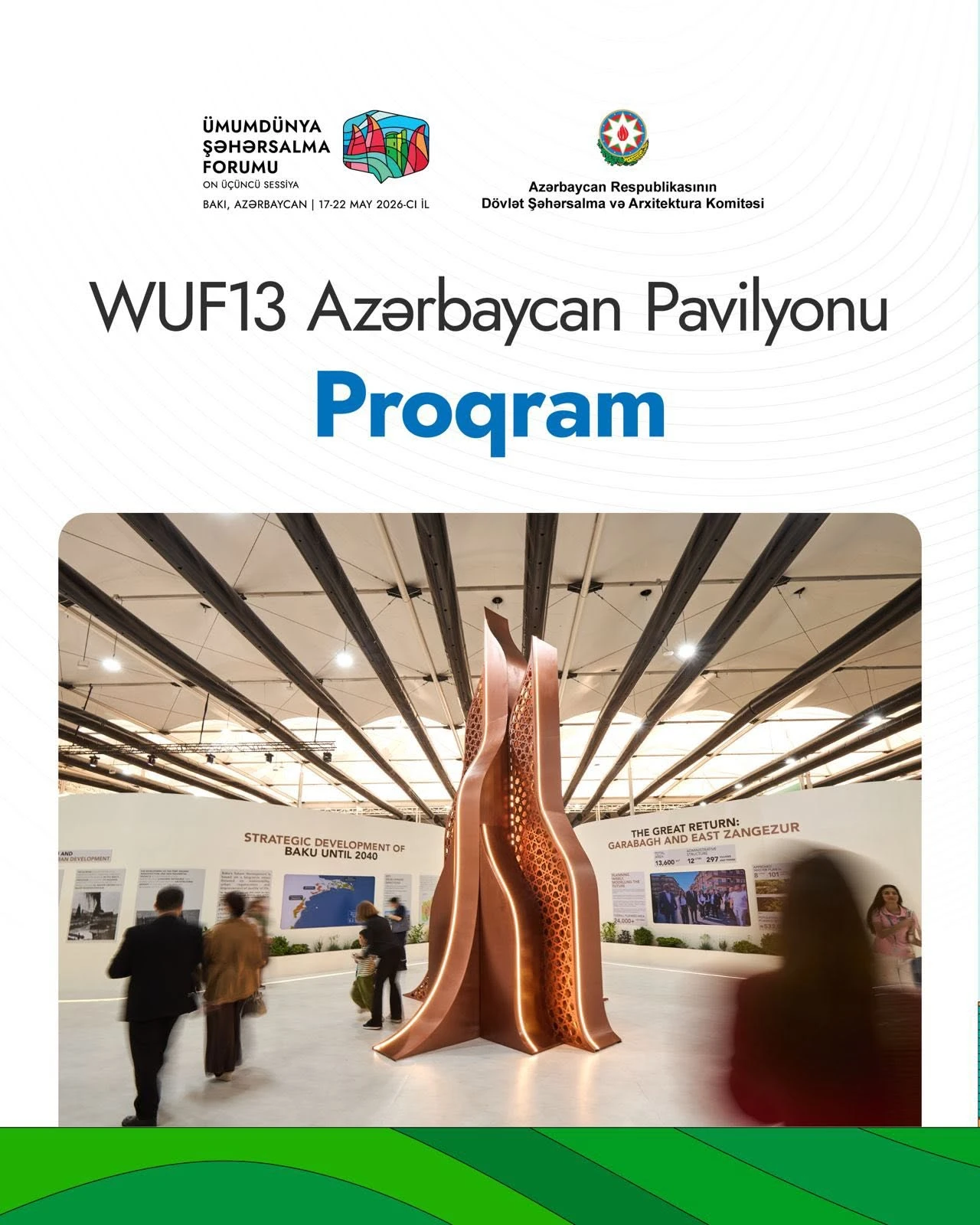 WUF13 Azərbaycan Pavilyonunun 22 may tarixli proqramı